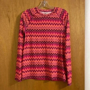 REI Baselayer Chevron Striped Crew Top